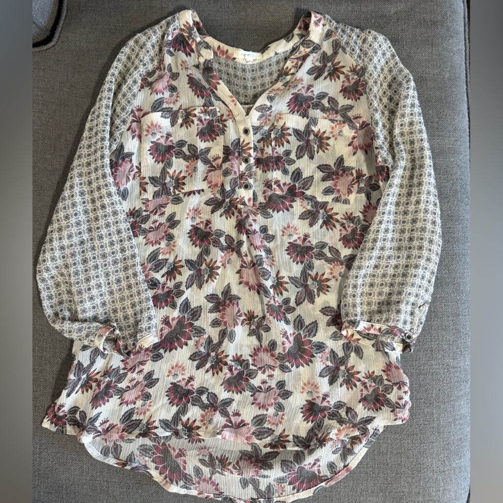 Maurices Multicolor Floral Blouse